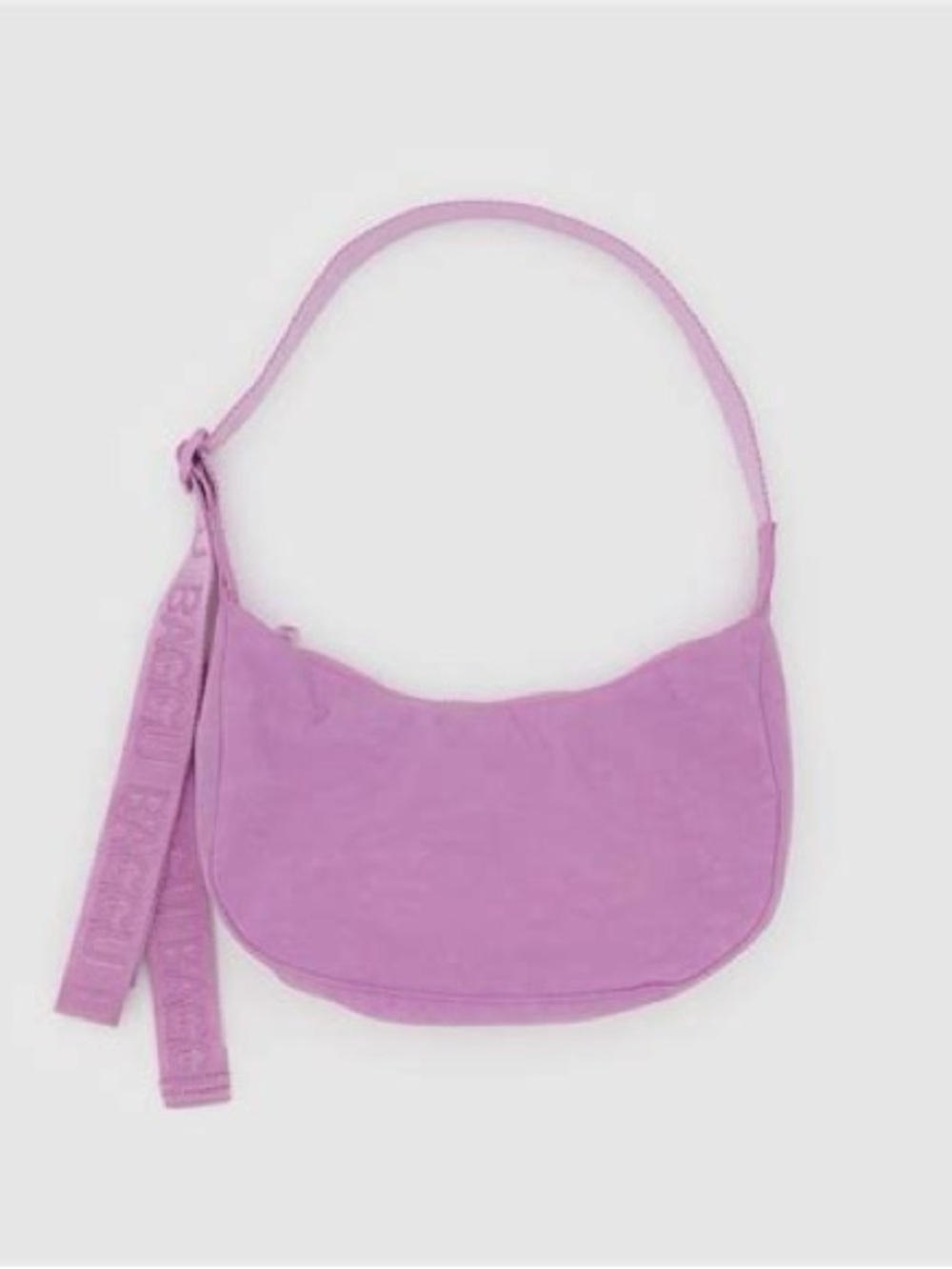 BAGGU Peony Small Crescent Nylon Crossbody Bag